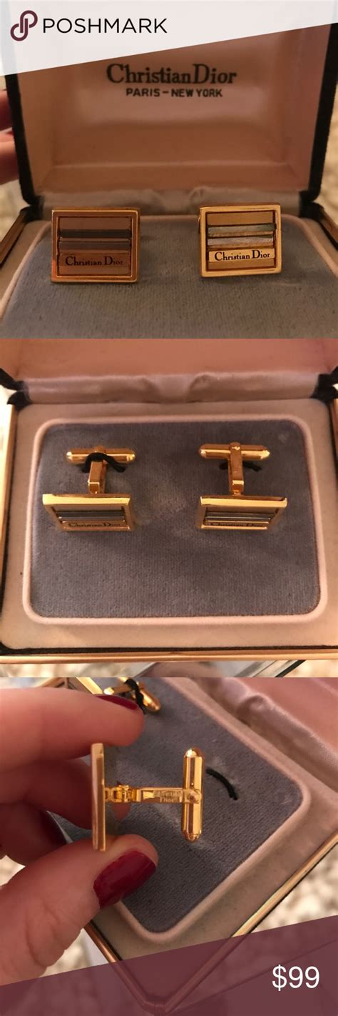 dior cuffs|Dior cuff links.